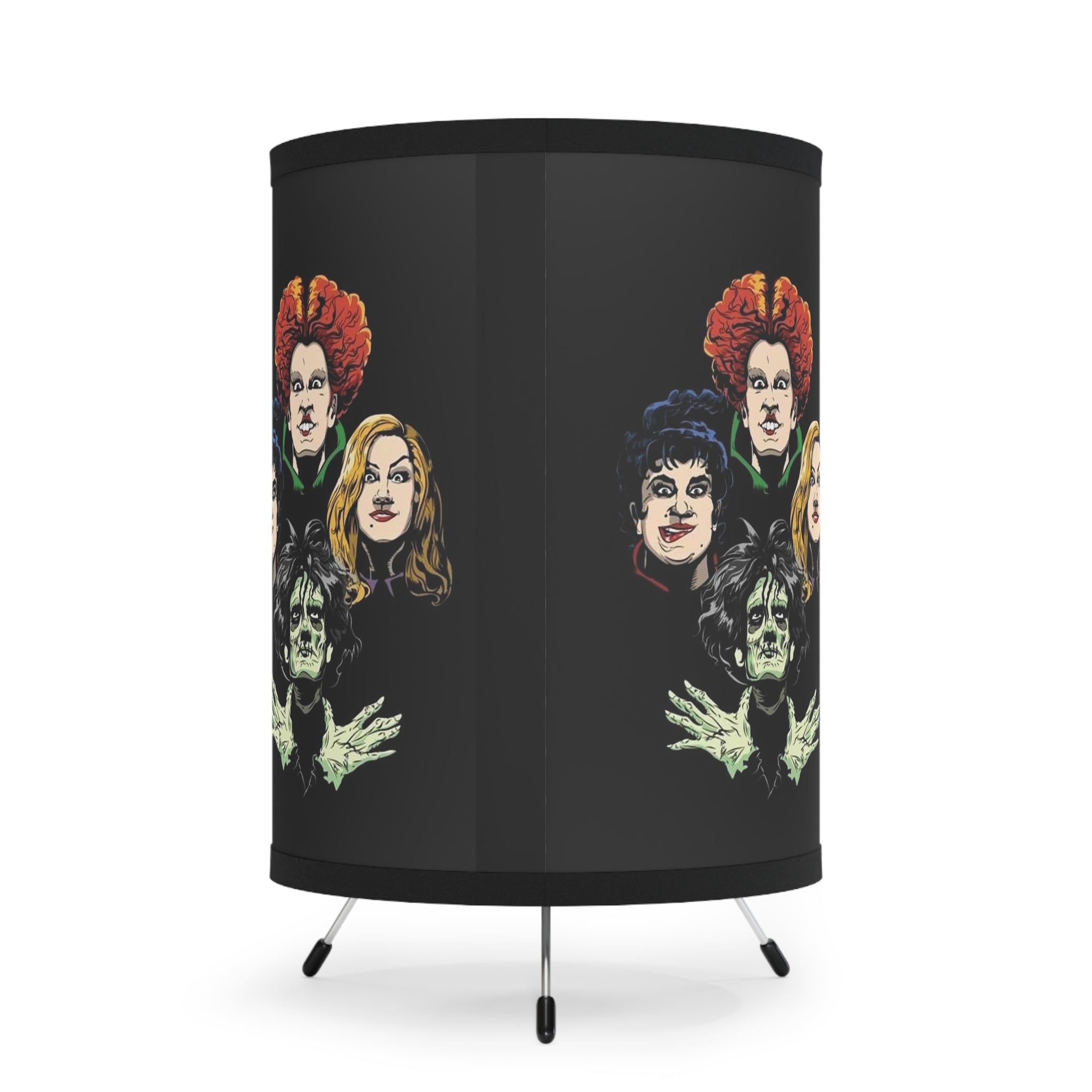 Hocus Pocus-  Tripod Lamp with High-Res Printed Shade, US\CA plug - Creations by Chris and Carlos